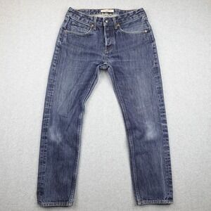Levis Made & Crafted Jeans Mens 32x29 Thumb Tack Cropped Blue Denim Button Fly